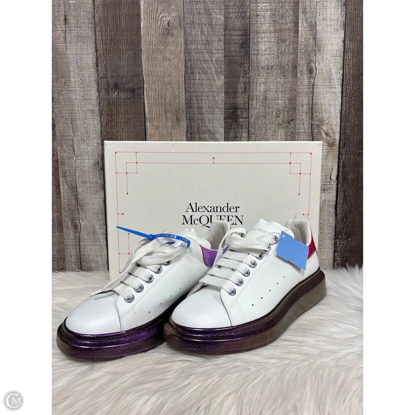 Shoes Luxury Designer By Alexander Mcqueen In White, Size: 10