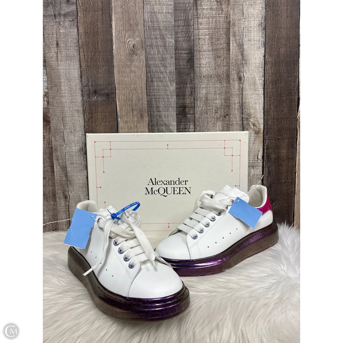 Shoes Luxury Designer By Alexander Mcqueen In White, Size: 10