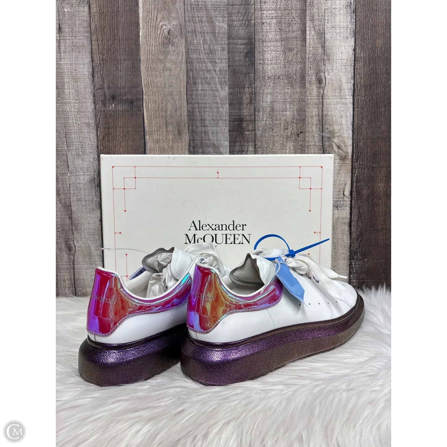 Shoes Luxury Designer By Alexander Mcqueen In White, Size: 10