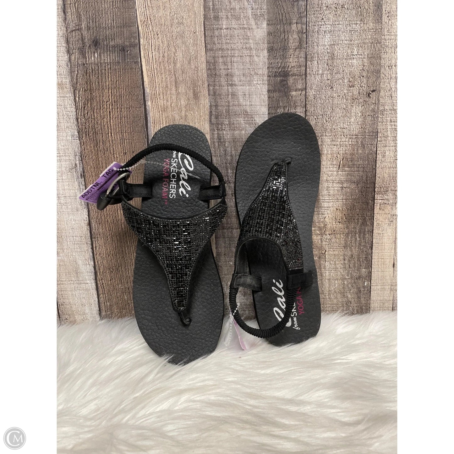 Sandals Sport By Skechers In Black, Size: 10