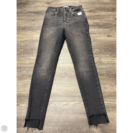 Jeans Skinny By Good American In Black Denim, Size: 6