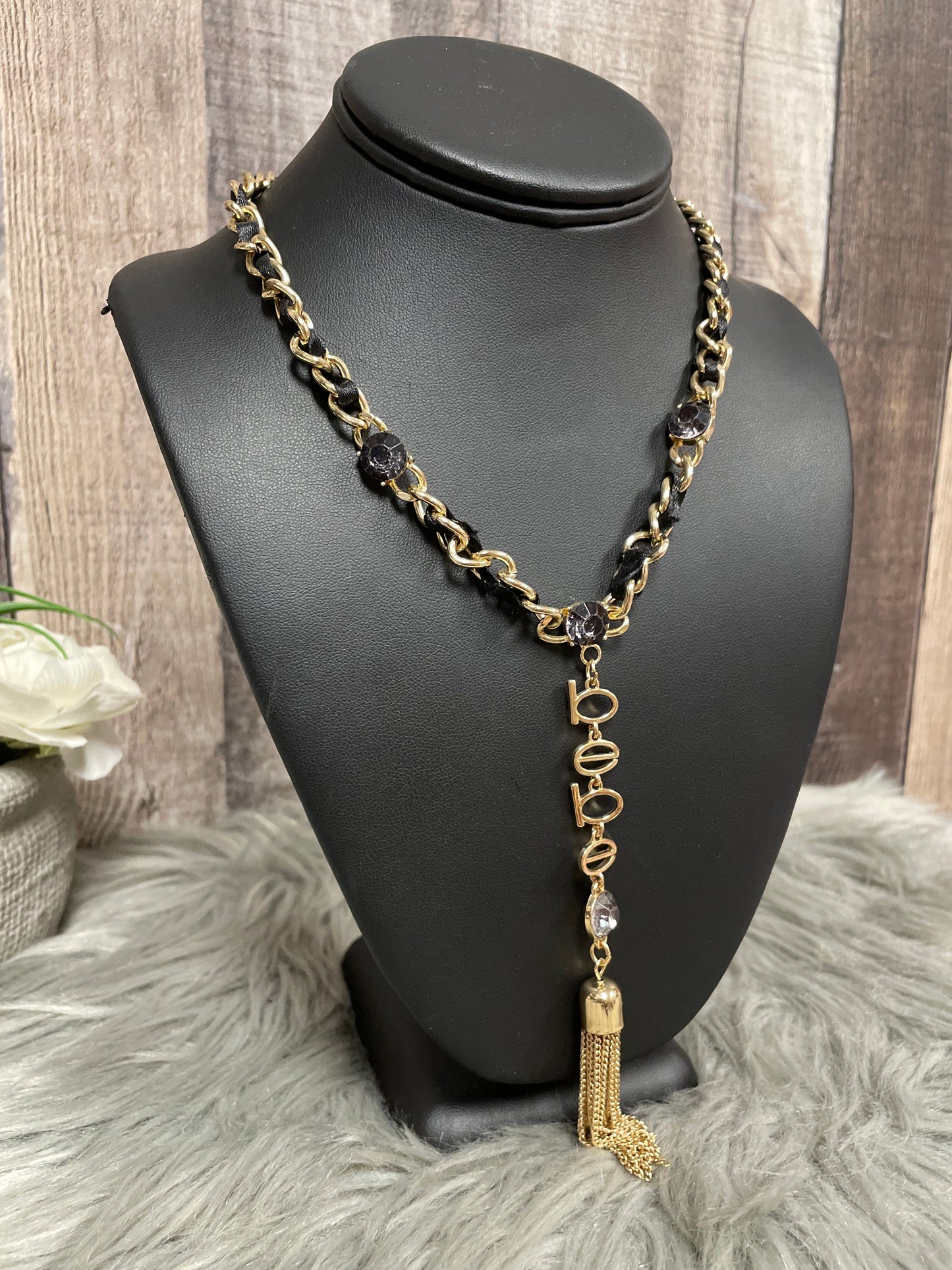 Necklace Lariat & Y-drop By Bebe