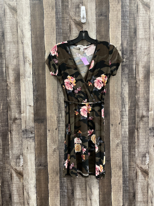 Camouflage Print Dress Casual Short Eye Candy, Size S