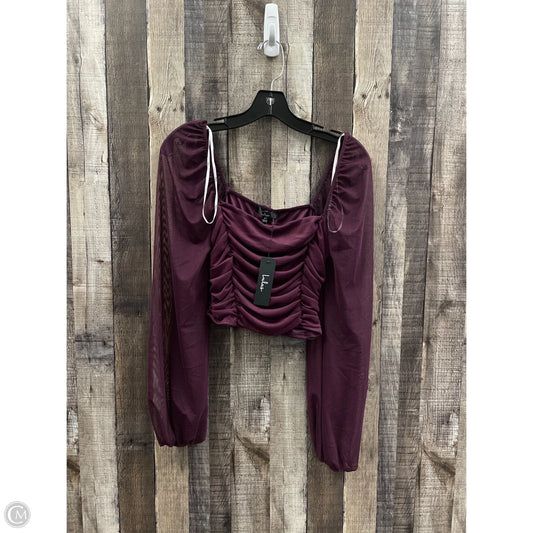 Top Long Sleeve Basic By Lulus In Purple, Size: M