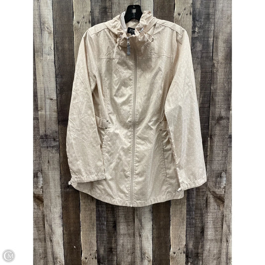 Jacket Windbreaker By Jones New York In Polkadot Pattern, Size: M