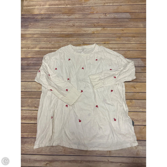 Top Long Sleeve By Aerie In White, Size: Xl