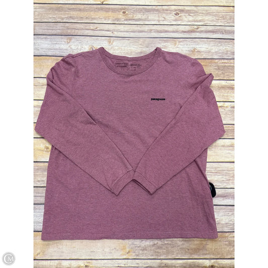 Top Long Sleeve By Patagonia In Purple, Size: L
