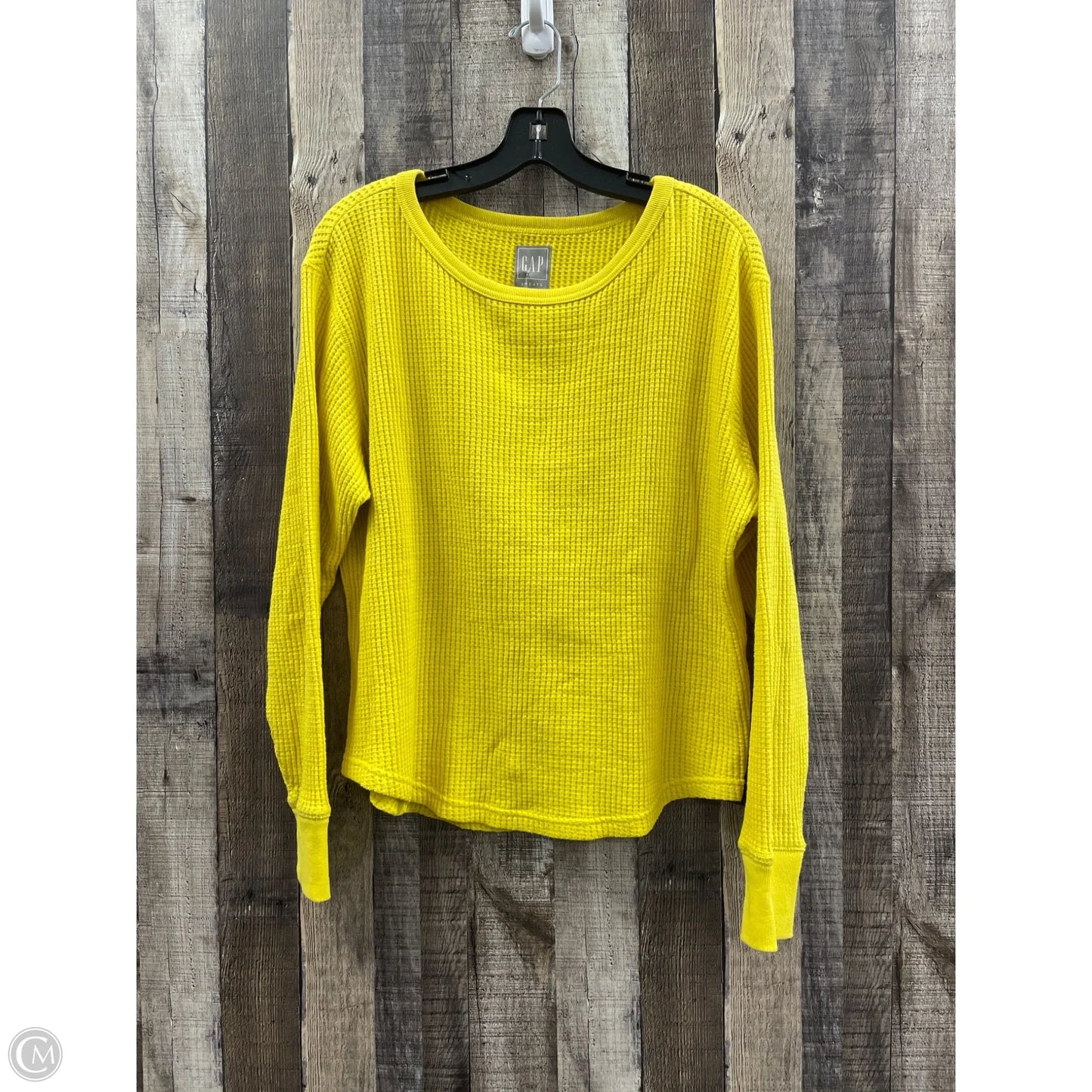 Top Long Sleeve By Gap In Yellow, Size: S