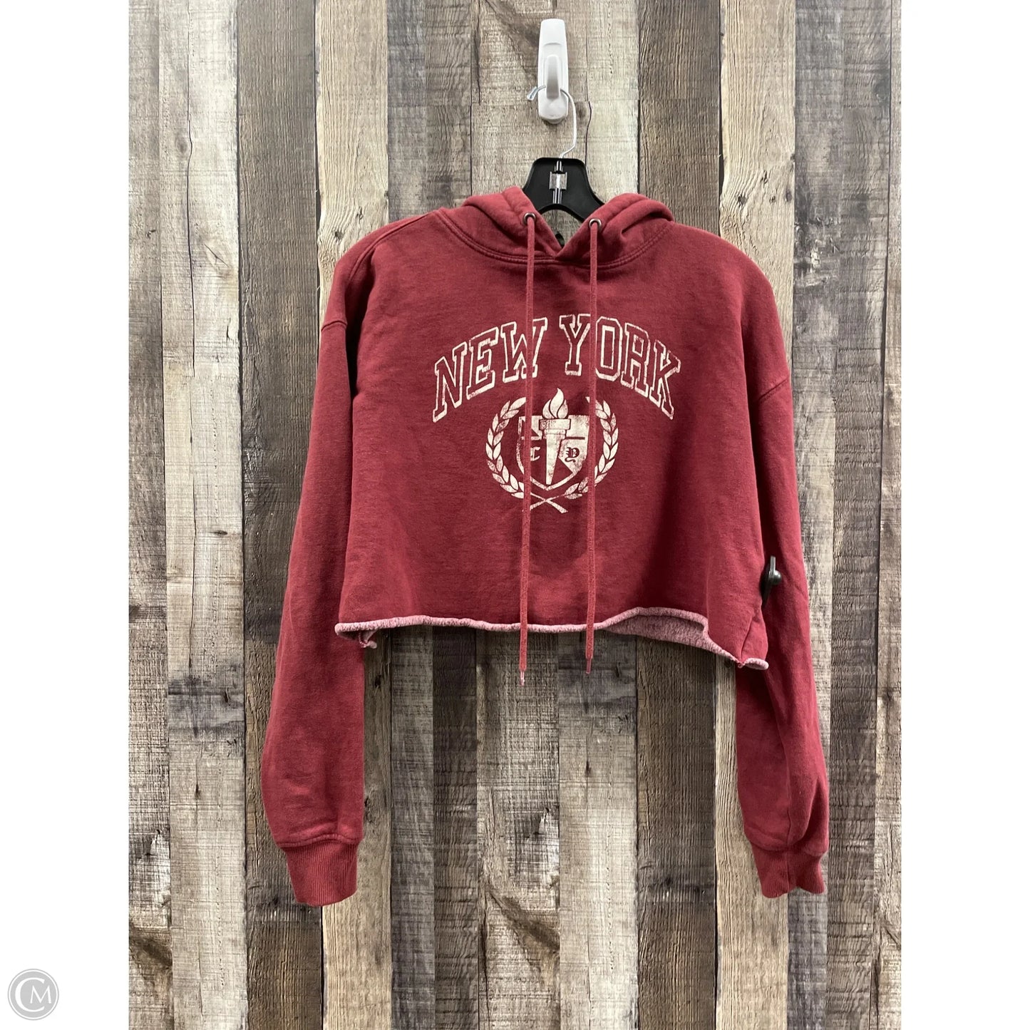 Sweatshirt Hoodie By Wild Fable In Red, Size: M
