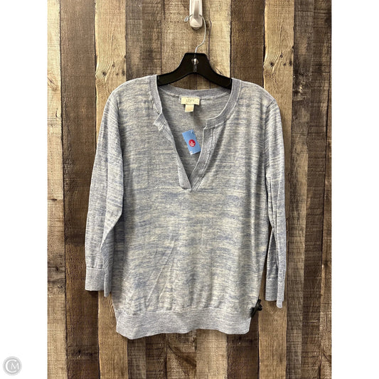 Top Long Sleeve By Loft In Blue, Size: L