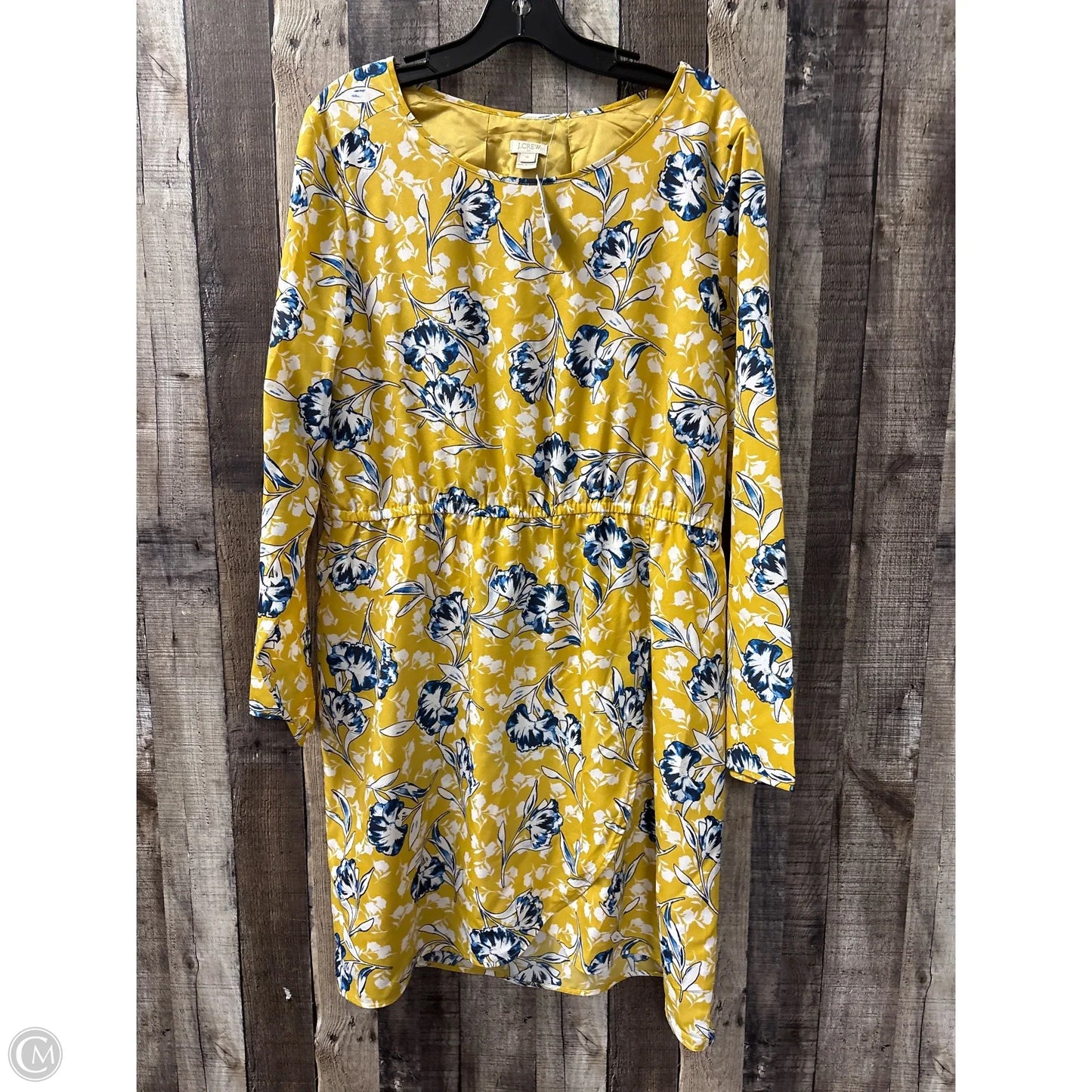 Dress Casual Midi By J. Crew In Yellow, Size: 16