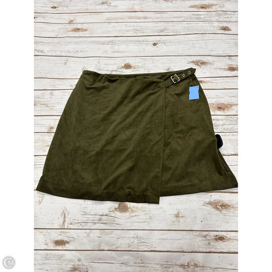Skirt Midi By Banana Republic In Green, Size: 16