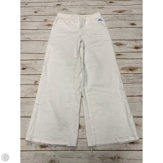 Jeans Wide Leg By Good American In White, Size: 8