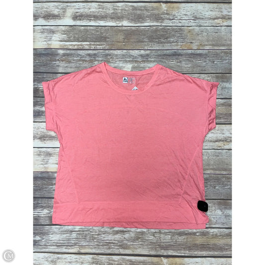 Athletic Top Short Sleeve By Rbx In Pink, Size: 3x