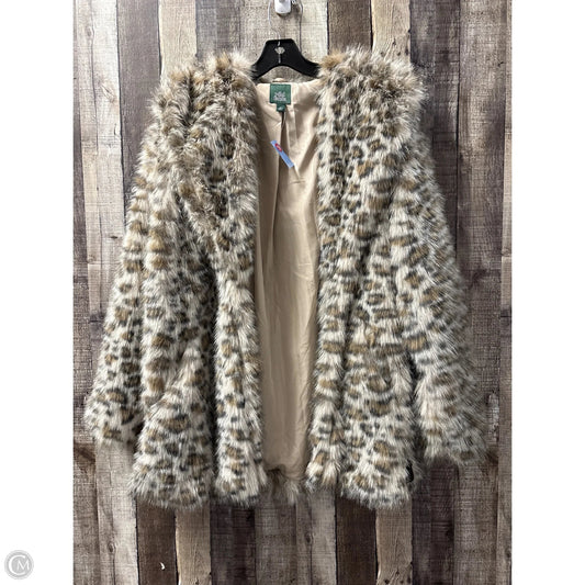 Coat Faux Fur & Sherpa By Wild Fable In Animal Print, Size: Xl
