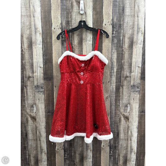 Dress Casual Midi By No Boundaries In Red, Size: Xl