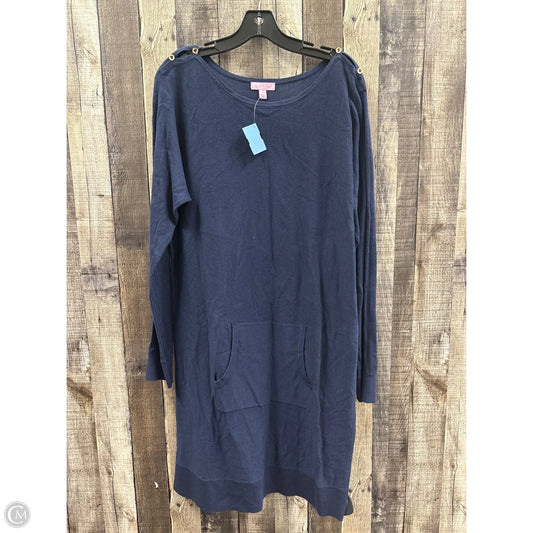 Dress Designer By Lilly Pulitzer In Navy, Size: L