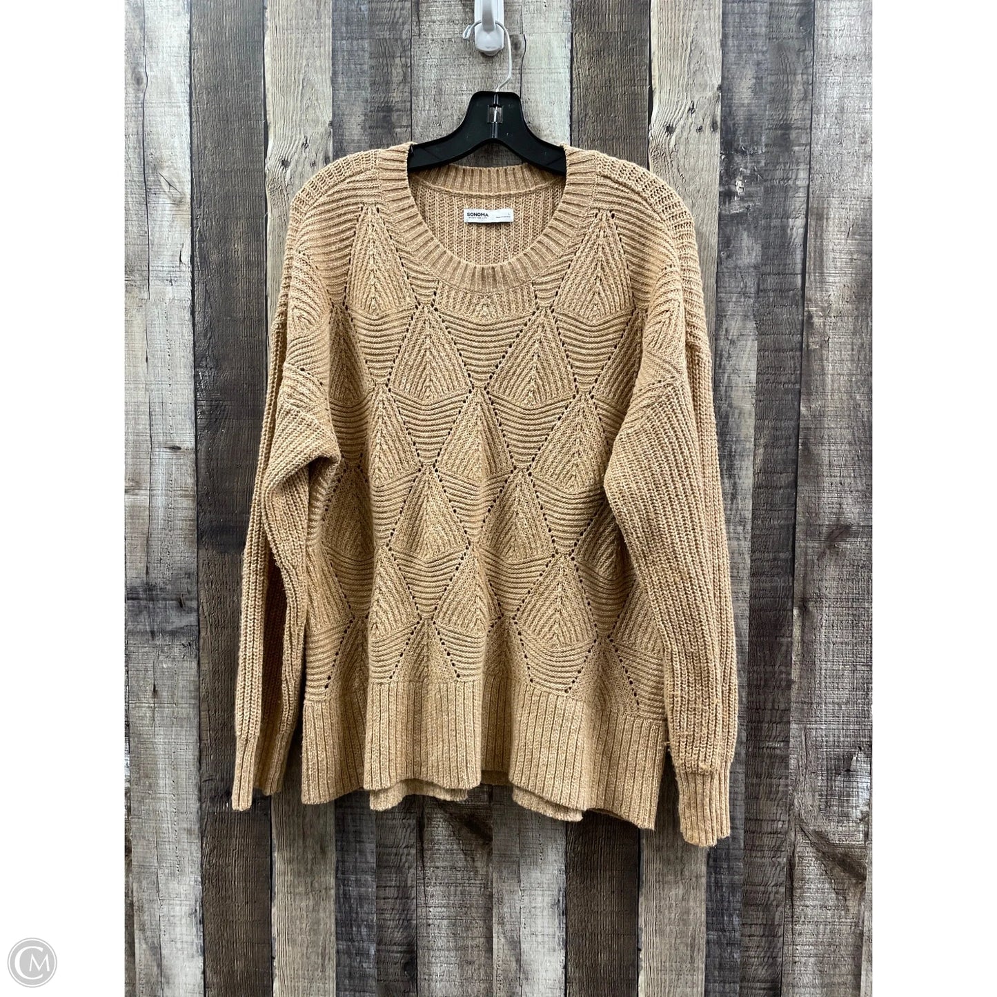 Sweater By Sonoma In Tan, Size: L