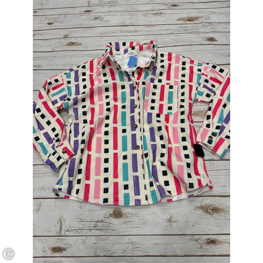 Jacket Shirt By Emily Wonder In Multi-colored, Size: M