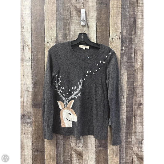 Sweater By Loft In Grey, Size: Xs