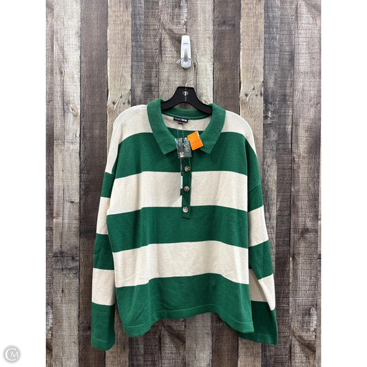 Top Long Sleeve By Fashion Nova In Green, Size: S