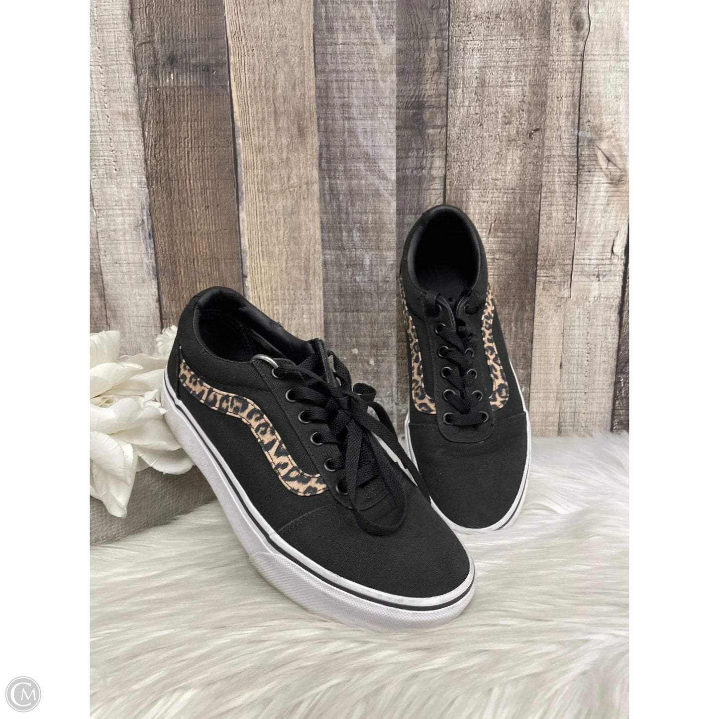 Shoes Athletic By Vans In Black, Size: 8