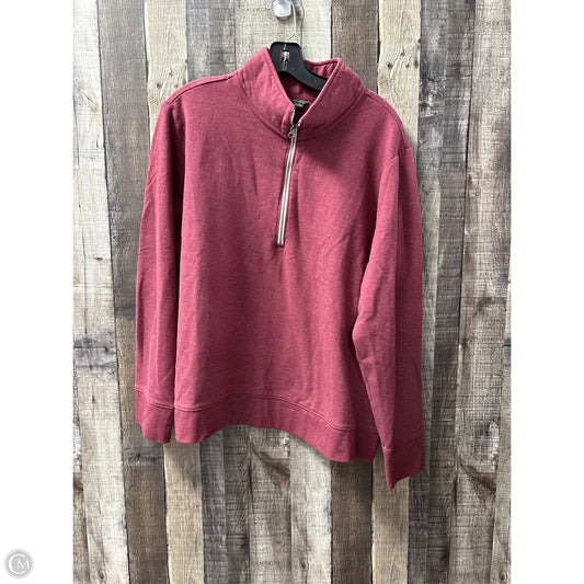 Sweatshirt Collar By Eddie Bauer In Maroon, Size: 2x