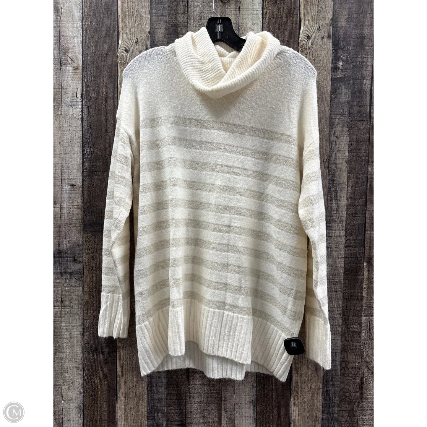 Sweater By Loft In Cream, Size: M