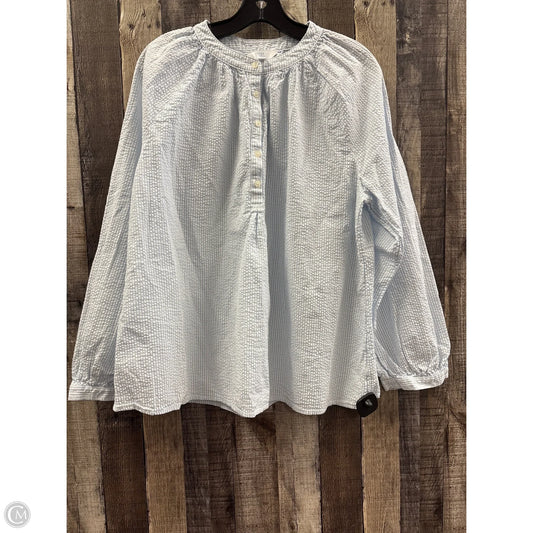 Top Long Sleeve By Time And Tru In Blue, Size: Xl