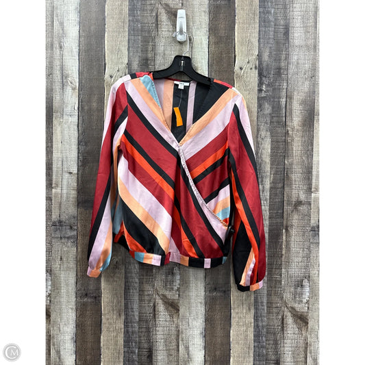 Top Long Sleeve By Bar Iii In Multi-colored, Size: M