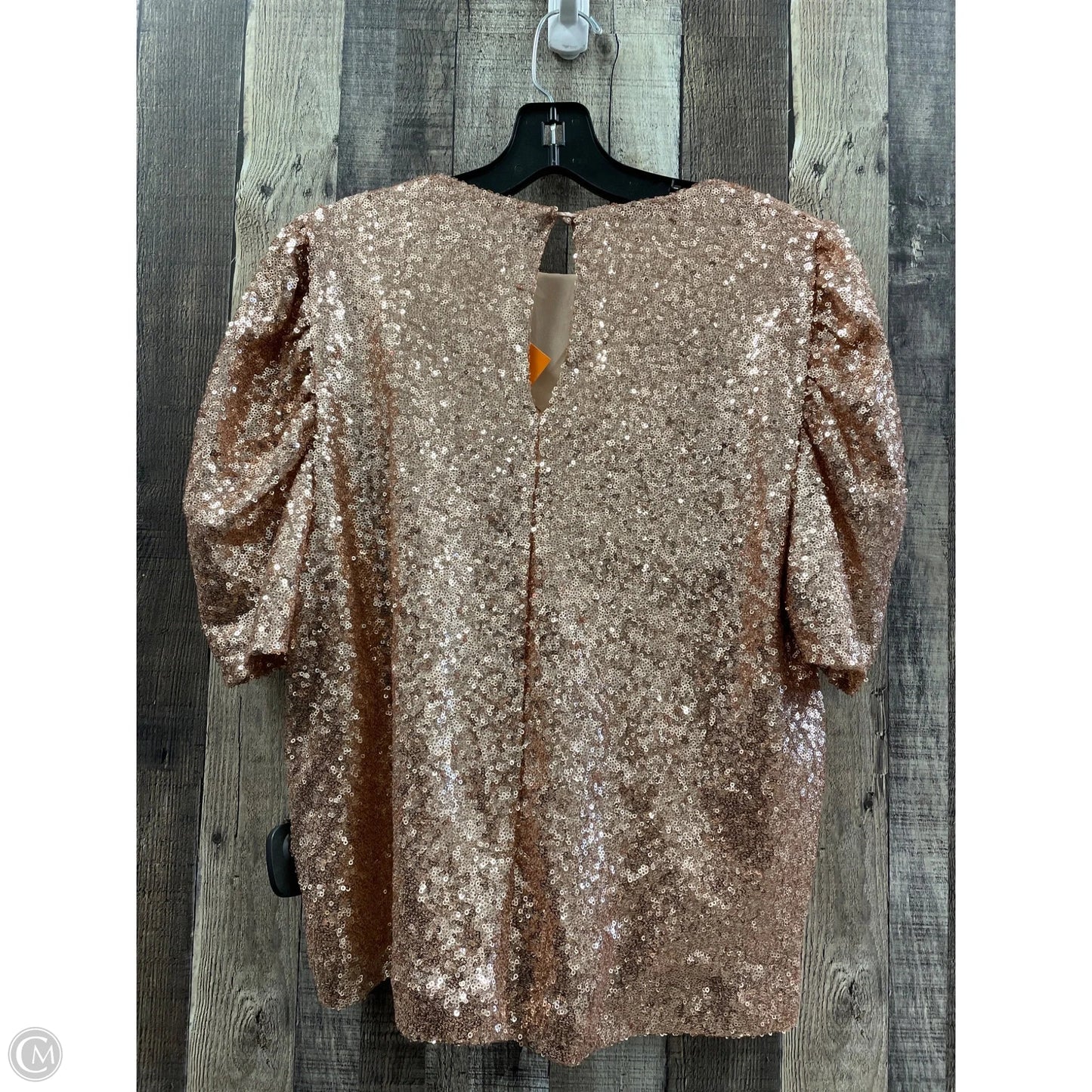 Top Short Sleeve By Allison Joy In Gold, Size: S