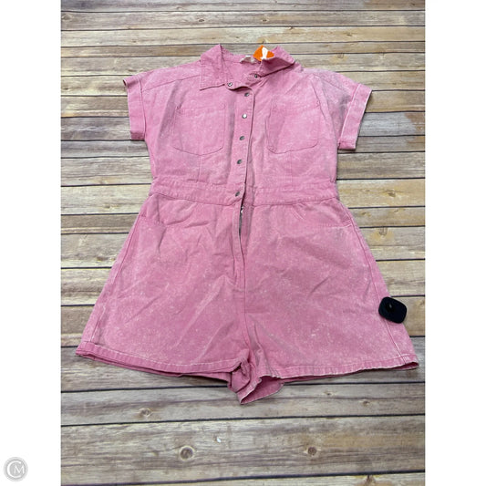 Romper By Entro In Pink, Size: L