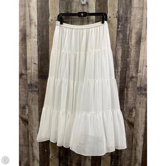 Skirt Maxi By Linea By Louis Dellolio In White, Size: L