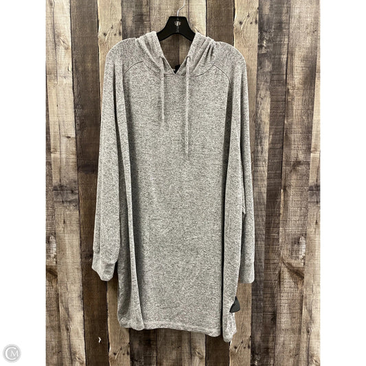 Sweatshirt Hoodie By Ellos In Grey, Size: 1x