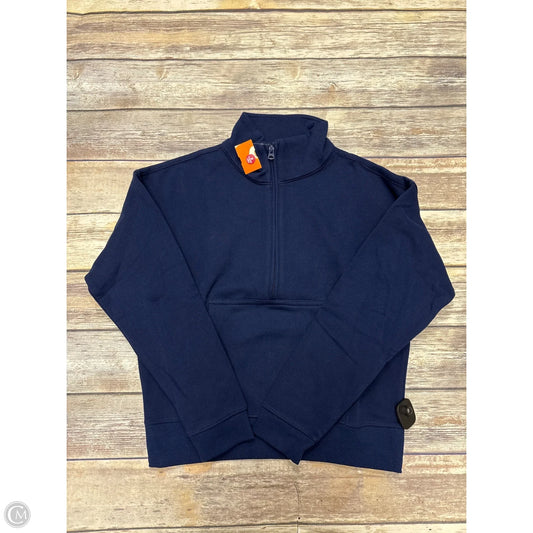 Sweatshirt Collar By Lands End In Blue, Size: Xs