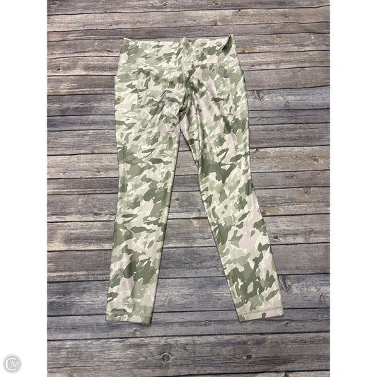 Athletic Leggings By Athleta In Camouflage Print, Size: L