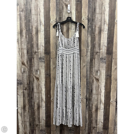 Dress Casual Maxi By Promesa In Black & White, Size: L