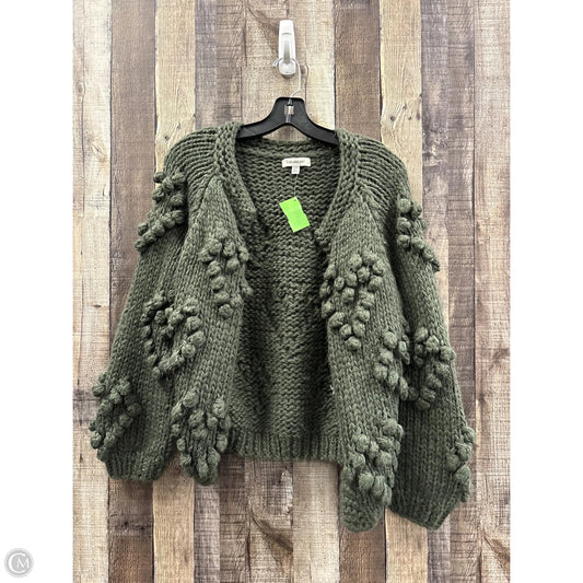 Sweater Cardigan By Francesca's In Green, Size: Xs