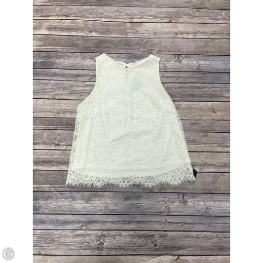 Top Sleeveless By Monteau In Cream, Size: M