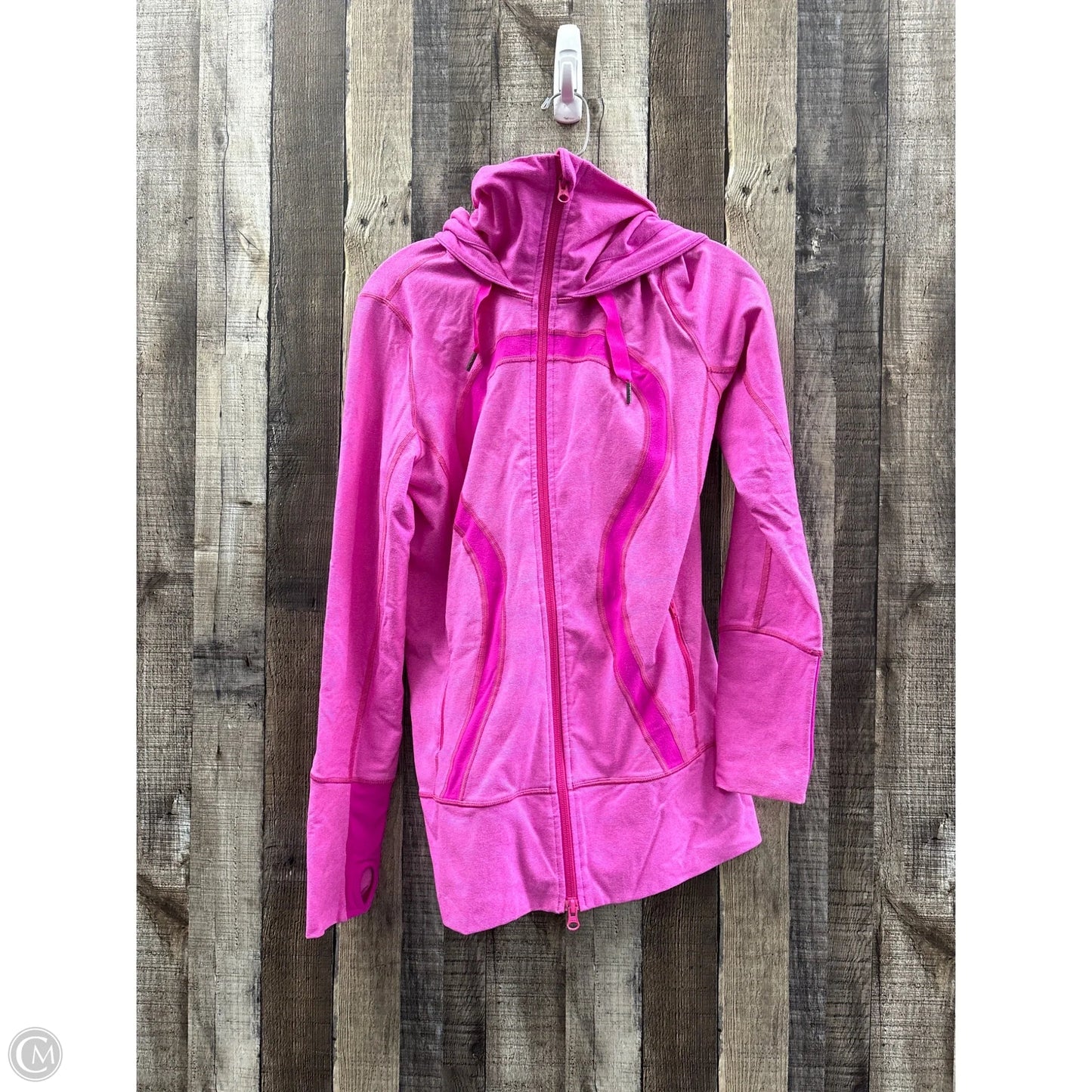 Athletic Jacket By Lululemon In Pink, Size: 8