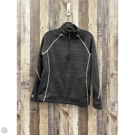 Athletic Top Long Sleeve Collar By Cme In Black, Size: S