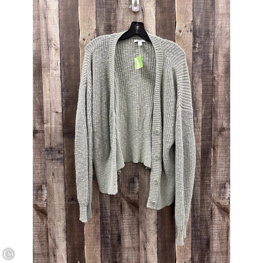Sweater Cardigan By Nine West In Green, Size: Xl