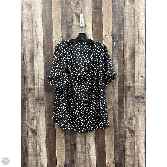 Top Short Sleeve By Torrid In Polkadot Pattern, Size: L