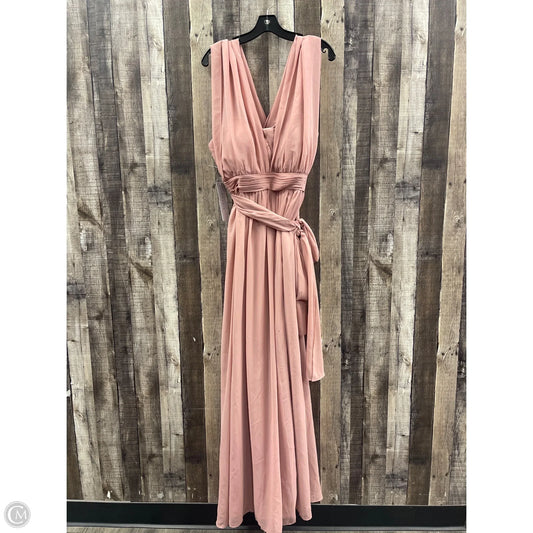 Dress Casual Maxi By Cme In Pink, Size: L