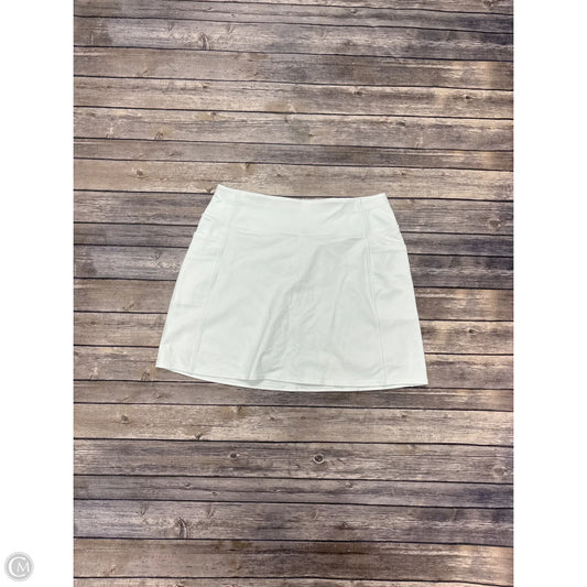 Athletic Skort By Skechers In White, Size: L