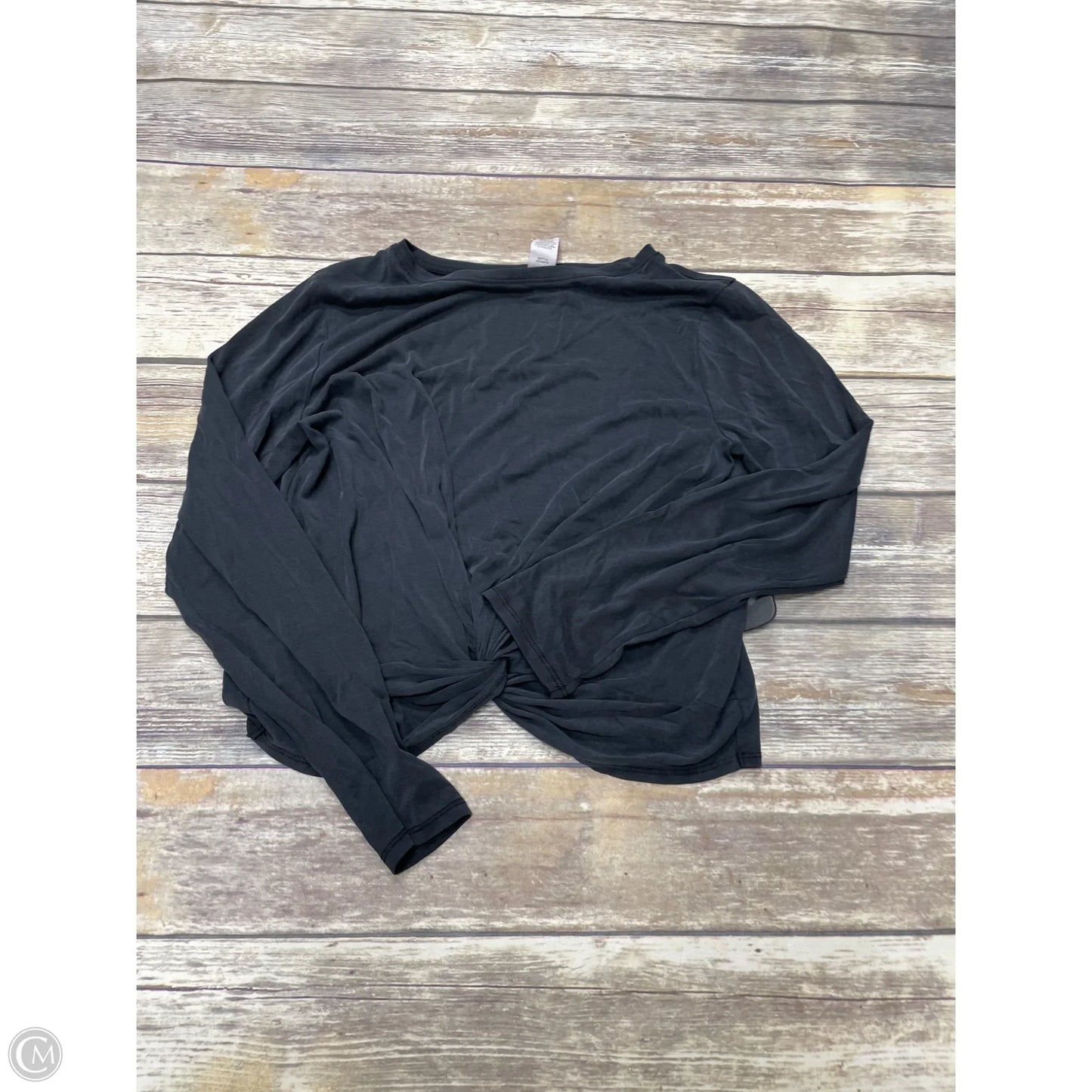 Athletic Top Long Sleeve Crewneck By Joy Lab In Black, Size: L