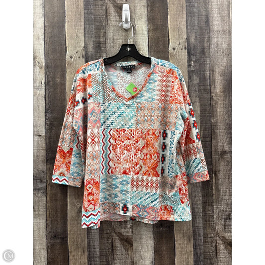 Top Long Sleeve By Tribal In Multi-colored, Size: Mp