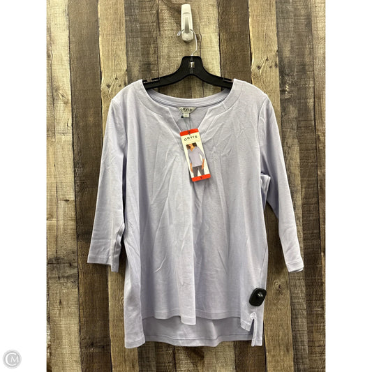 Top Long Sleeve By Orvis In Purple, Size: M