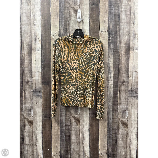 Top Long Sleeve By Afrm In Animal Print, Size: M