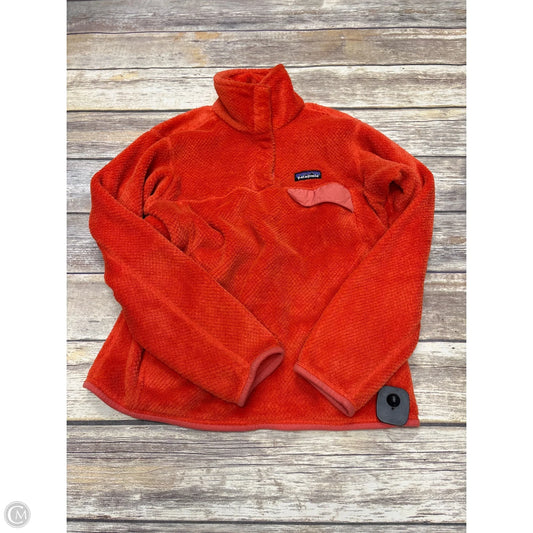 Jacket Fleece By Patagonia In Orange, Size: S